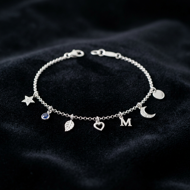 Silver Chain Bracelet artificial bracelets by Swarna